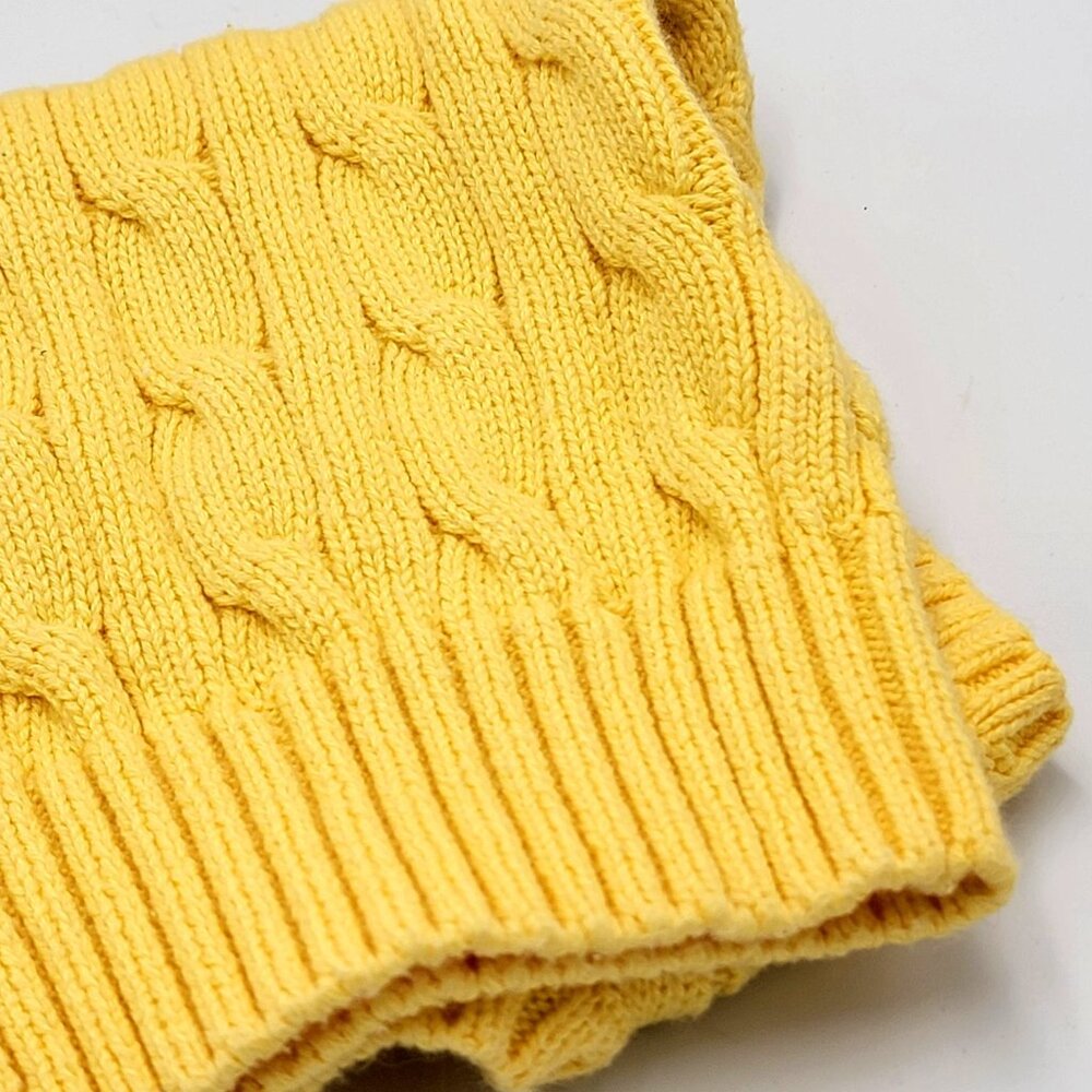 Polo By Ralph Lauren Yellow Cable Knit V-Neck Sweater Vest 18M Baby Cotton - Picture 9 of 11